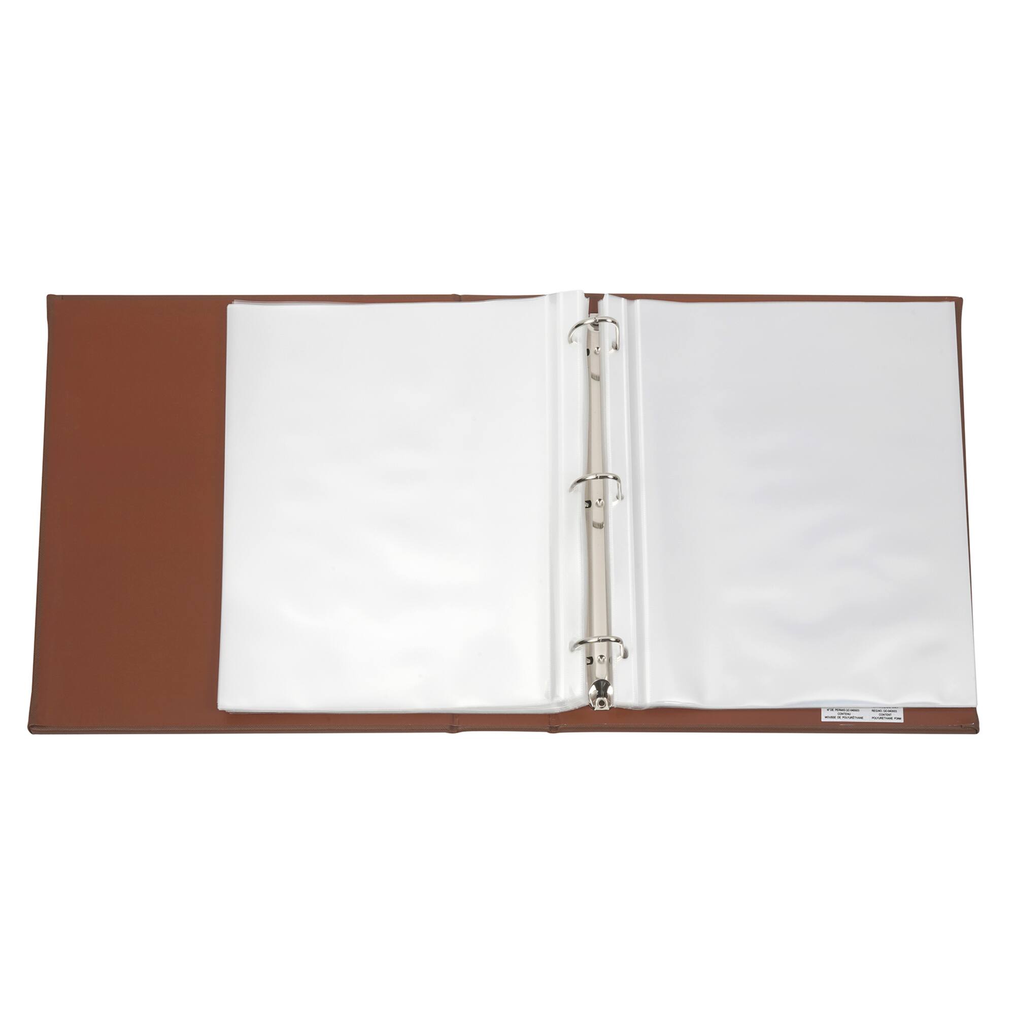 8 Pack: Brown Saffiano D-Ring Scrapbook Album by Recollections®